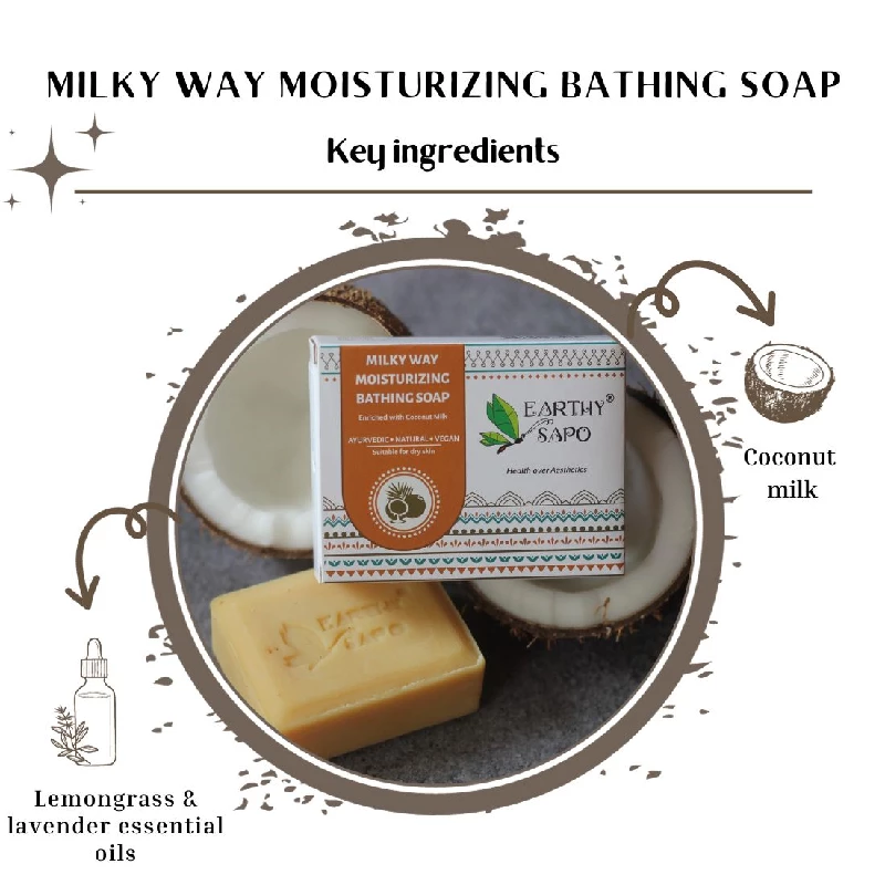 Earthy Sapo Milky Way Moisturizing Bathing Soap, 100 g-5.webp